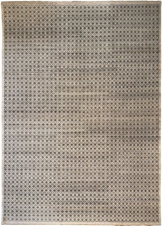 Lorraine Ivory Black | 10'1"x14'2"