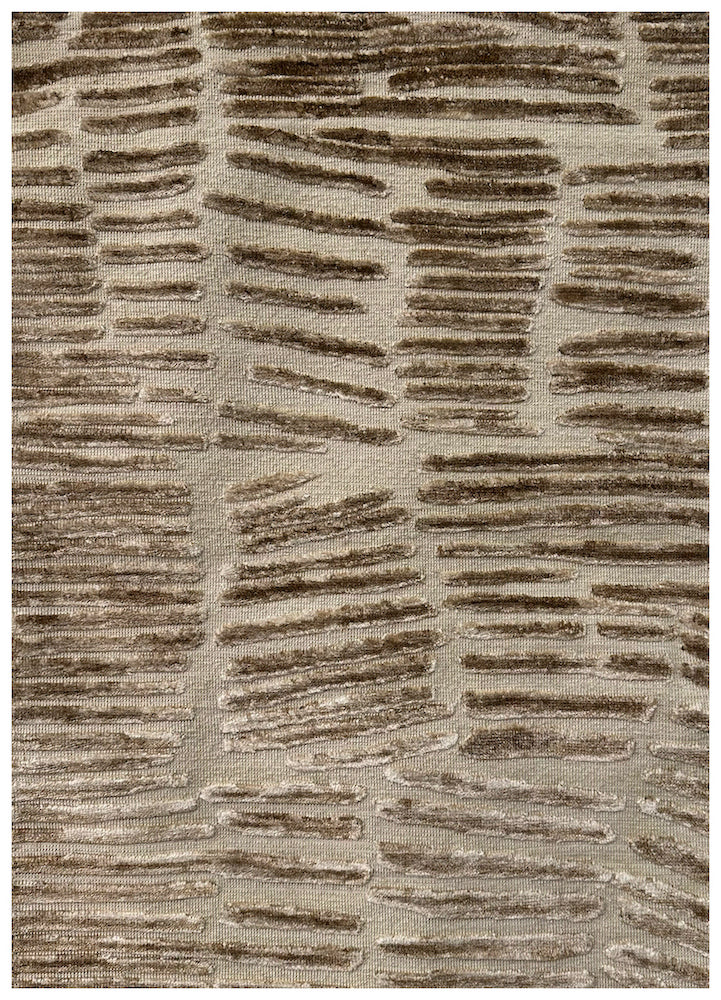 Luxury designer rug with raised silk design – Kush Rugs