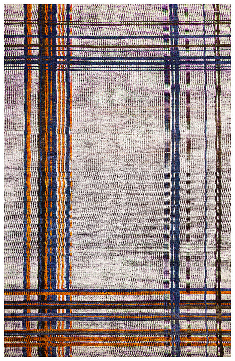A modern plaid area rug – Kush Rugs
