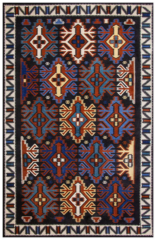 Boho tribal rug
