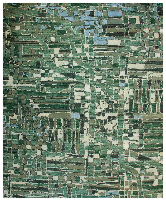 rugs modern green