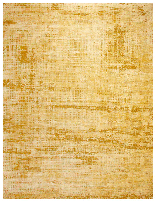 Gold silk luxury rug