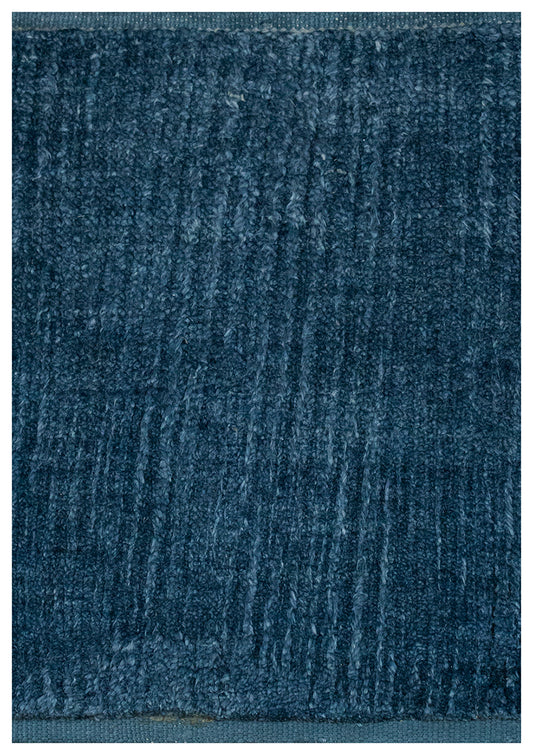 Modern blue silk rug