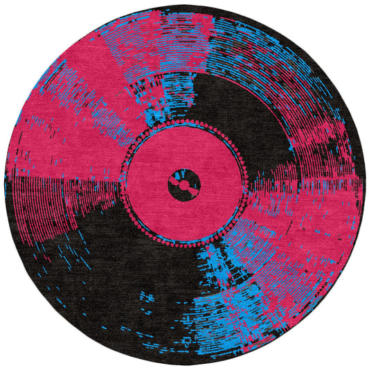 Vinyle record rug